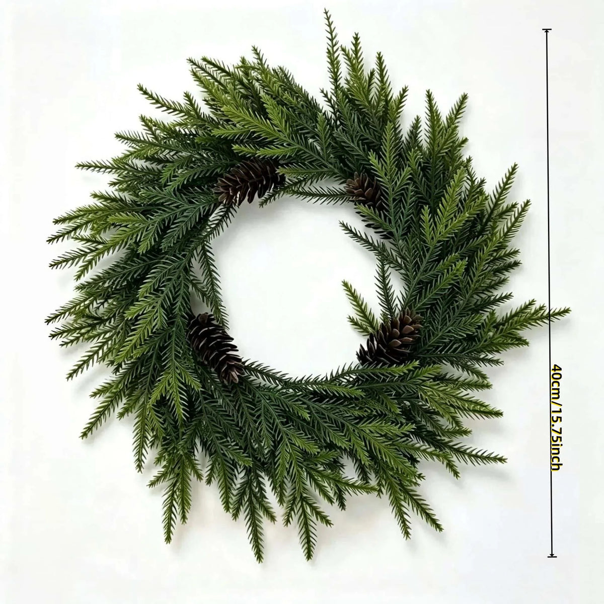 Pinecone & Berry Christmas Wreath — 40 cm