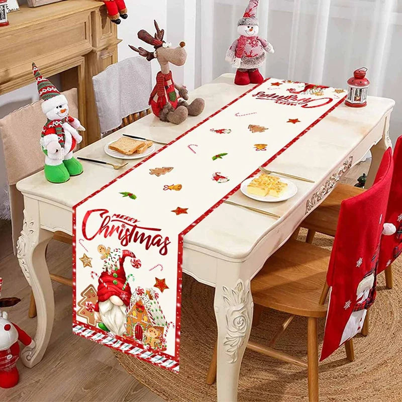 Merry Christmas Patterned Table Runner