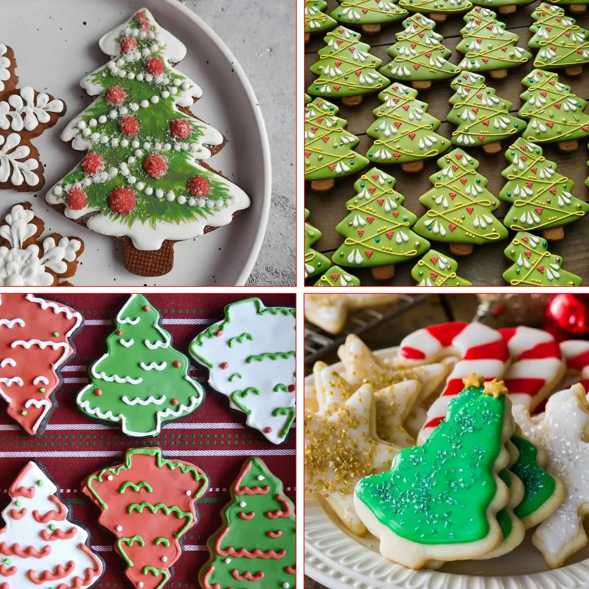 Christmas Tree & Gingerbread Cookie Cutters — Set of 3
