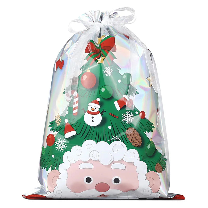 Christmas Drawstring Gift Bags — Pack of 20