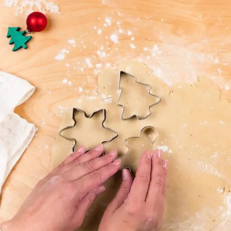 Christmas Cookie Cutters — Ten-Piece Steel Set