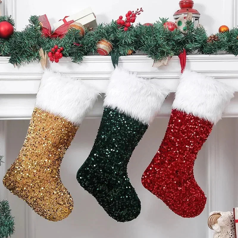 Flip-Sequin Christmas Stockings