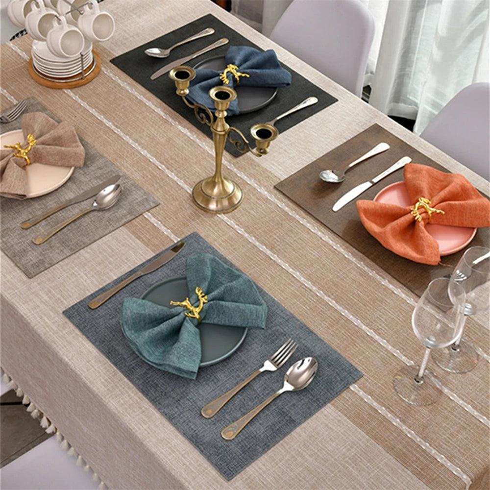 Gold-Tone Reindeer Napkin Ring