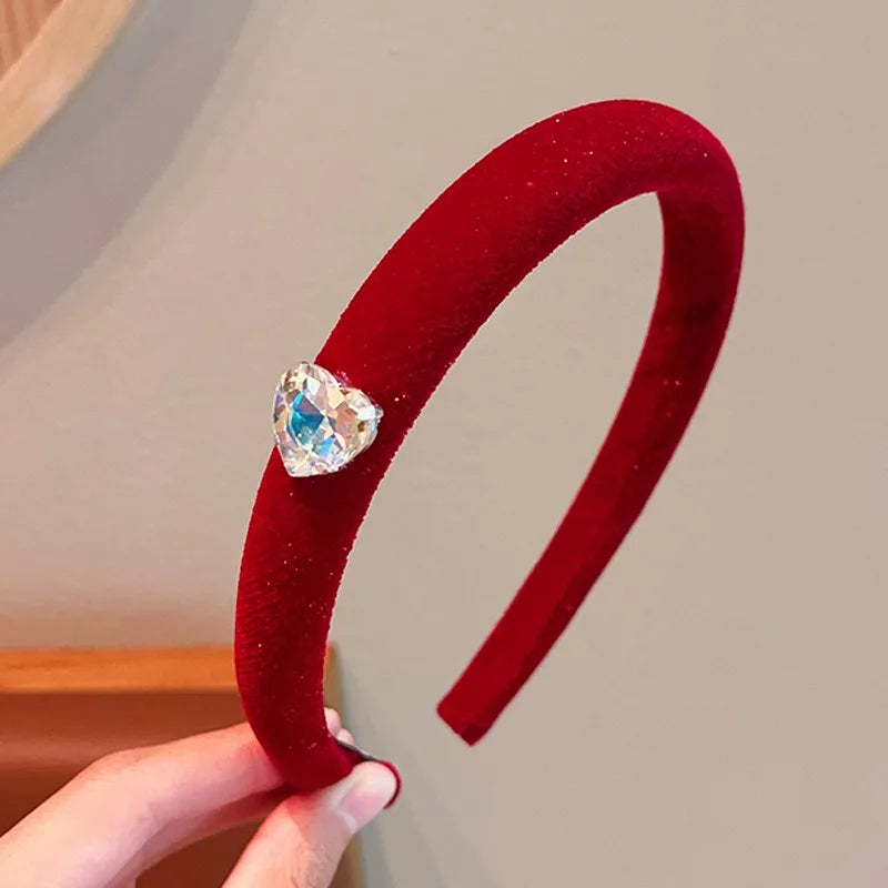 Wine-Red Holiday Headbands