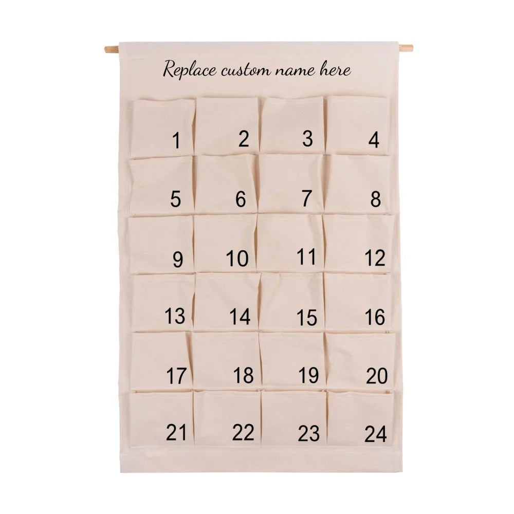 24-Day Fabric Pocket Advent Calendar