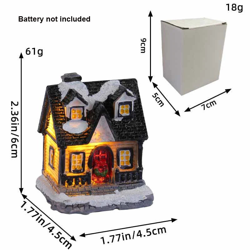 Christmas Village House Figurines