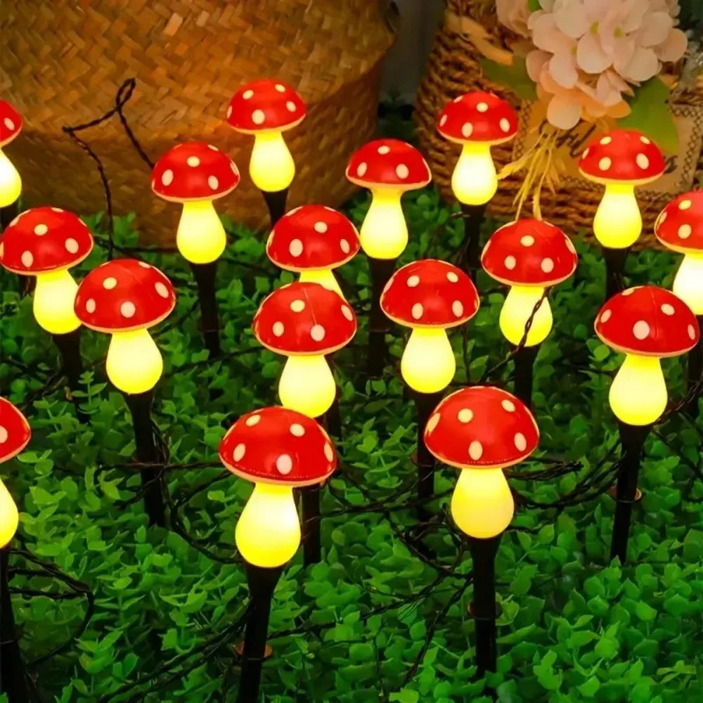 Solar Mushroom Garden Lights