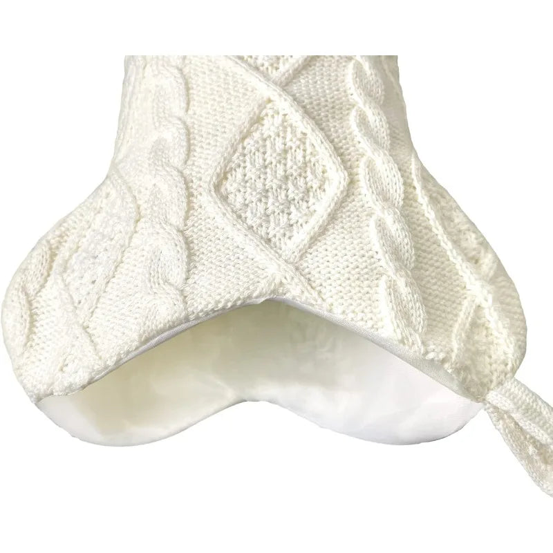 Knitted Bone Christmas Stocking for Dogs