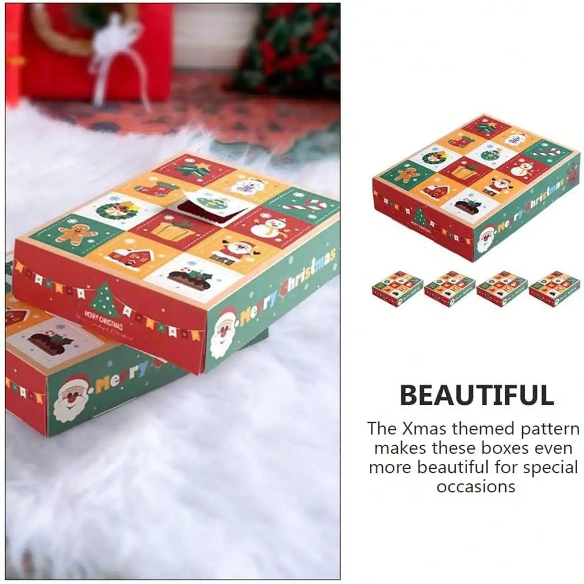 12-Day Christmas Countdown Boxes — Pack of 5
