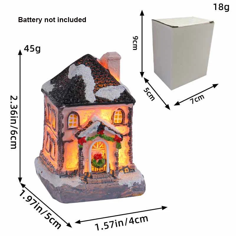 Christmas Village House Figurines