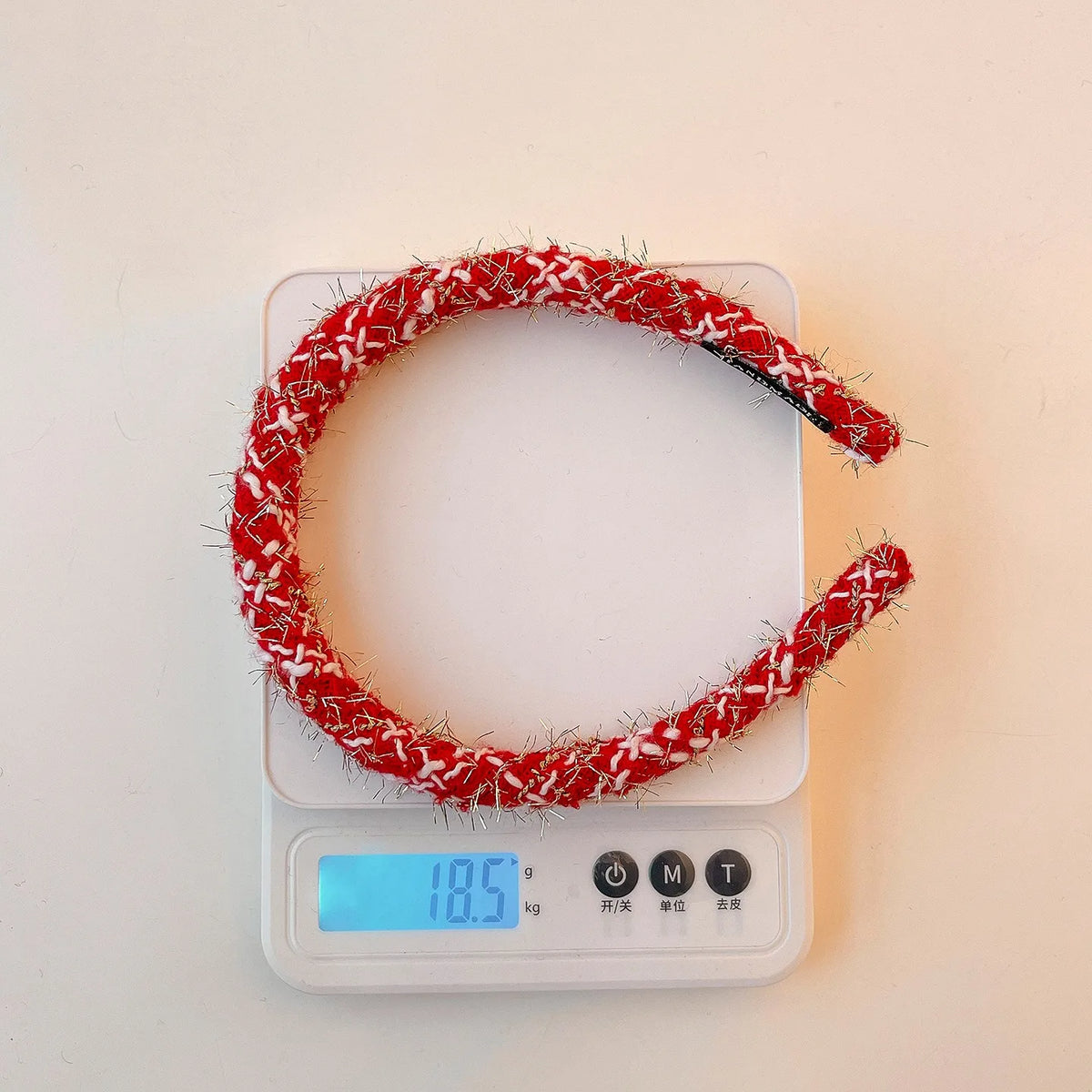Wine-Red Holiday Headbands
