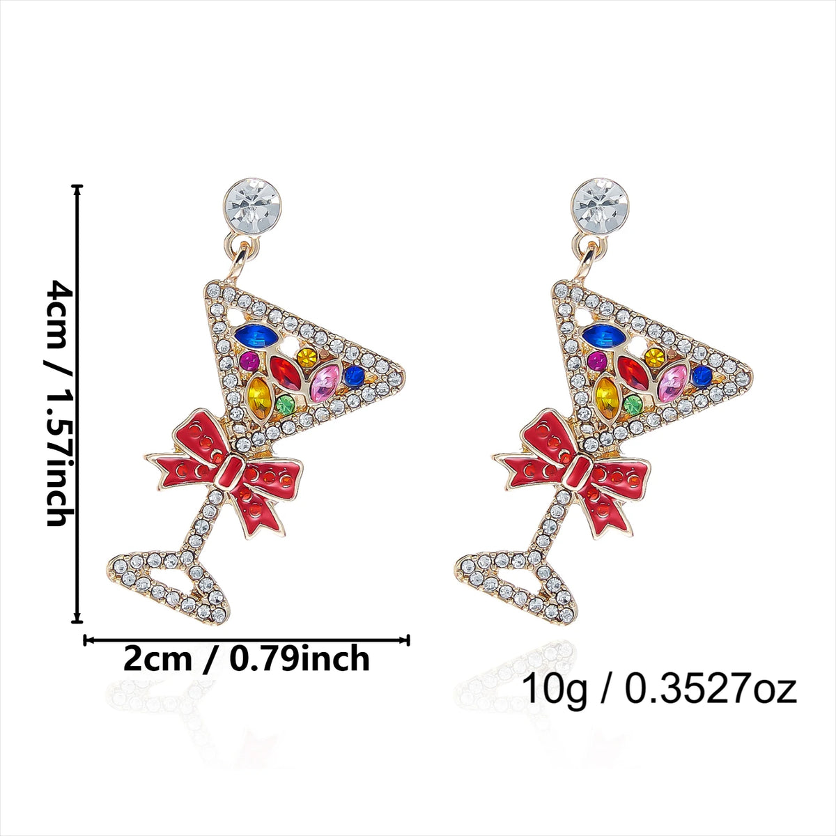 Christmas Motif Drop Earrings