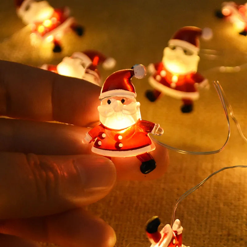 Christmas Character & Snowflake String Lights