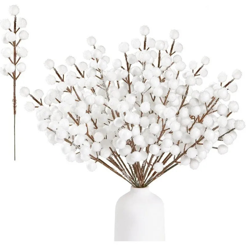 Snowy Pine and Berry Decorative Picks