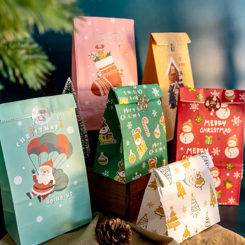 Christmas Advent Paper Gift Bag Kit — 24 Bags