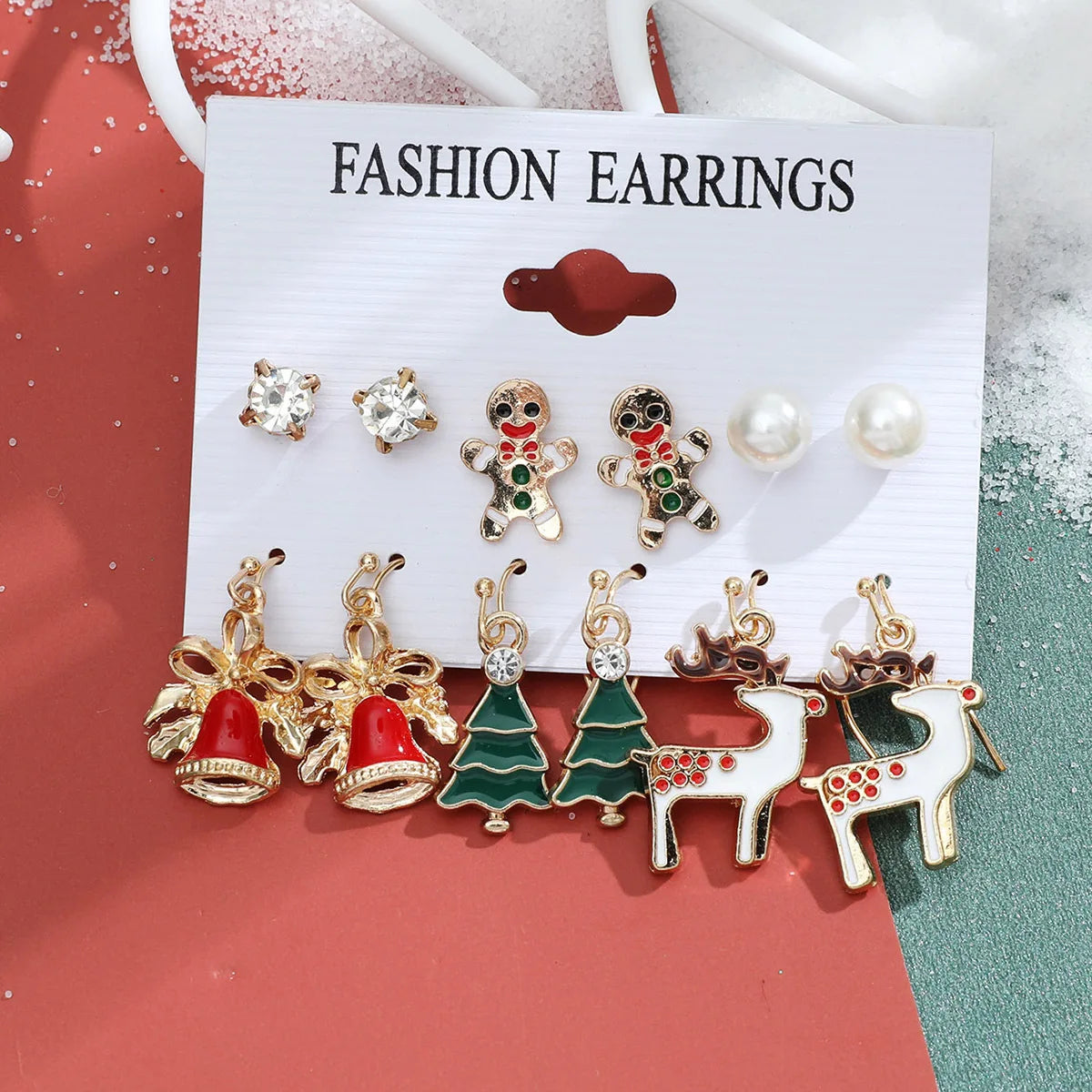 Christmas Earring Sets — Six Pairs