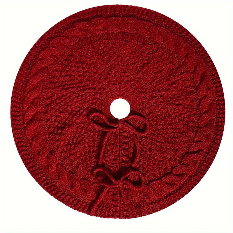 Knitted Christmas Tree Skirt — 18 in
