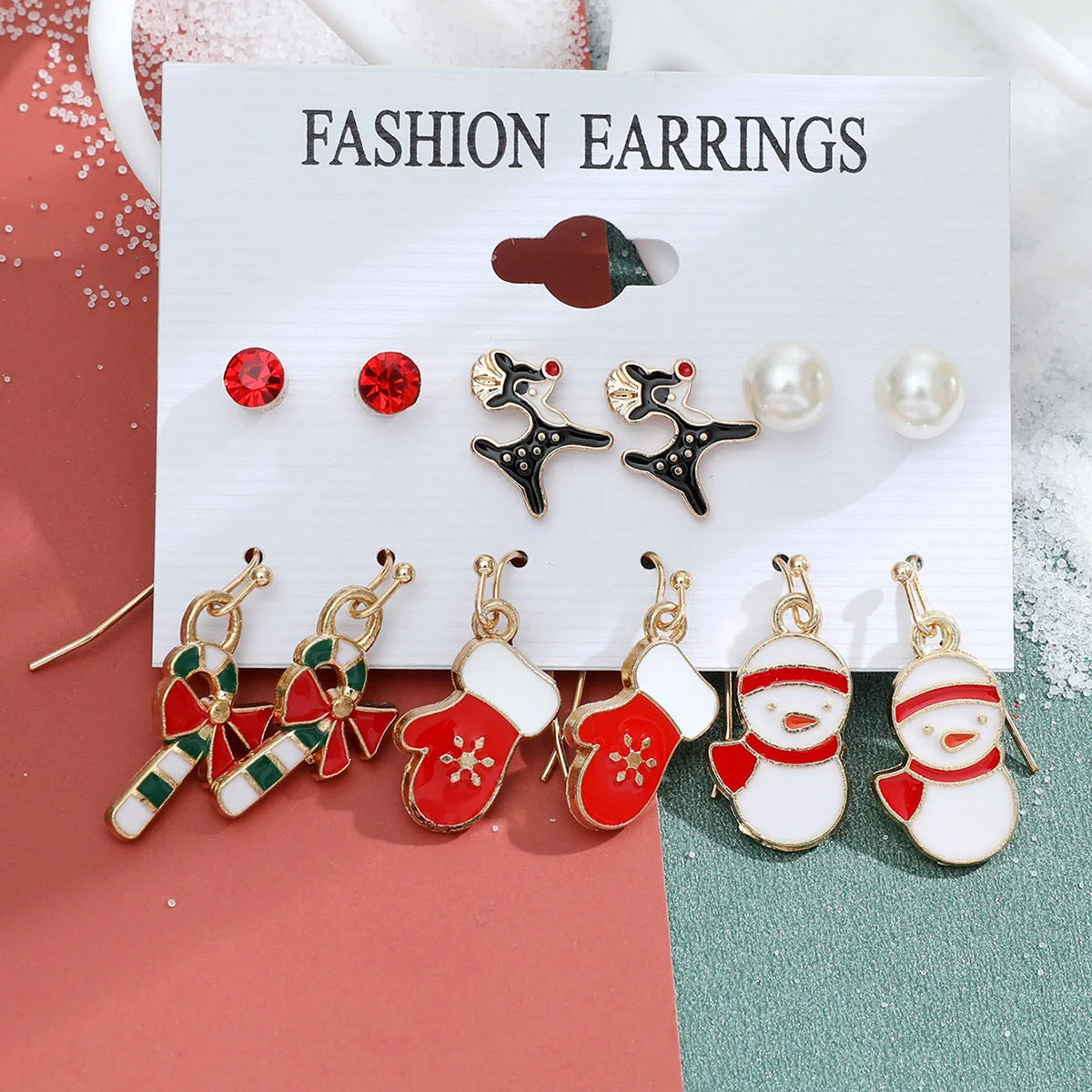 Christmas Earring Sets — Six Pairs