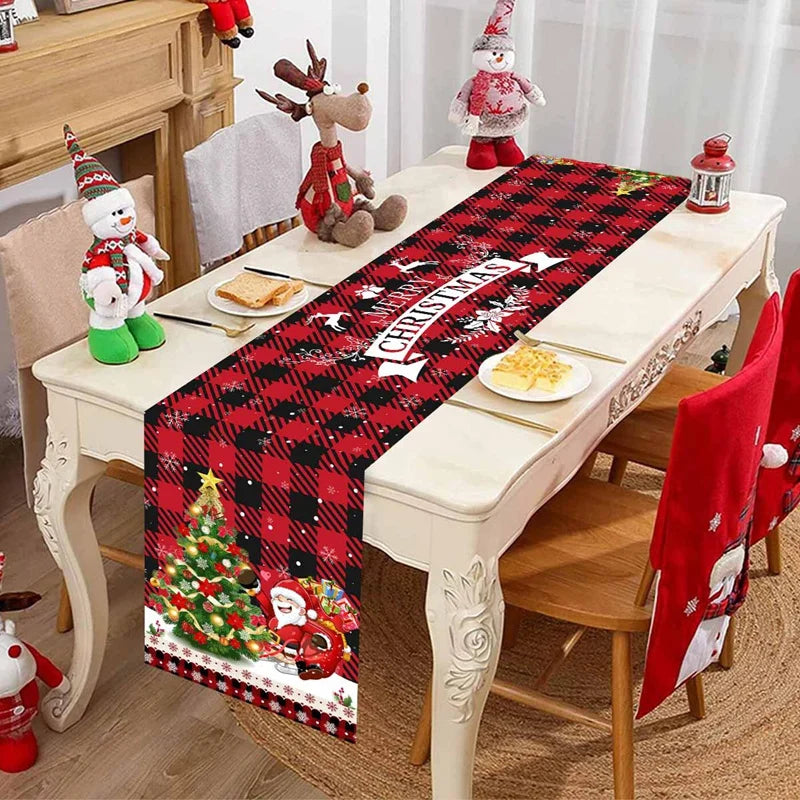 Merry Christmas Patterned Table Runner