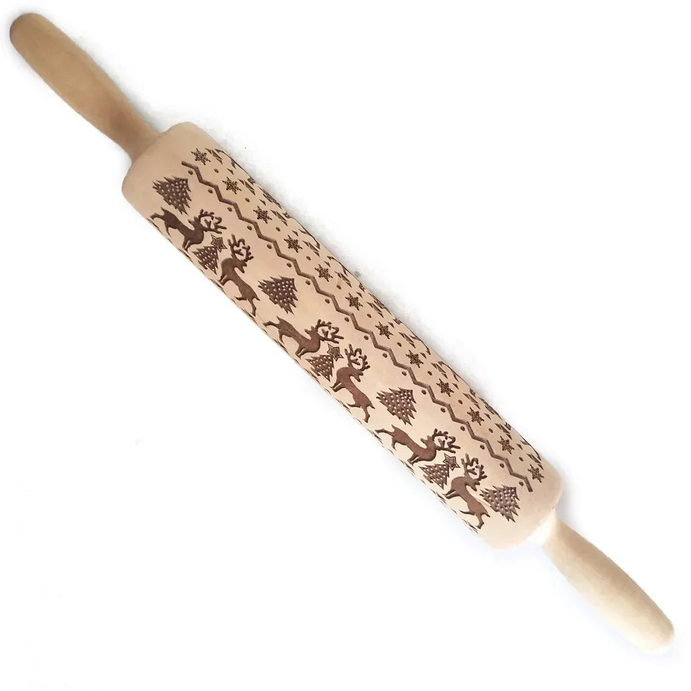 Pinecone & Evergreen Embossing Rolling Pin