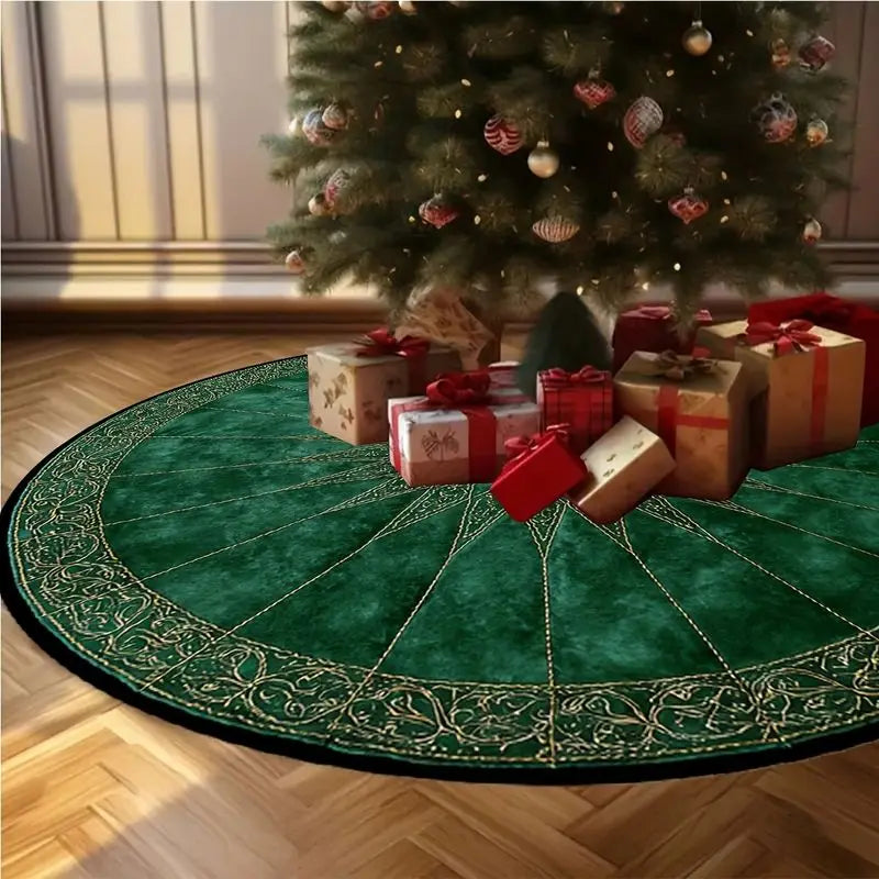 Starburst Border Christmas Tree Skirt