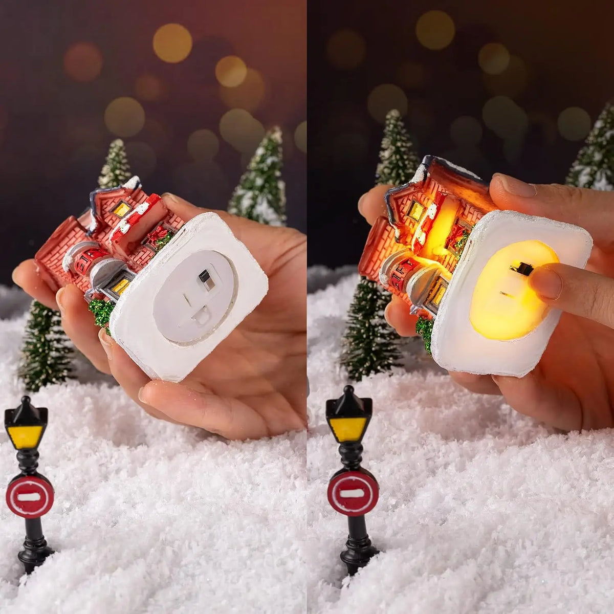 Christmas Village House Figurines