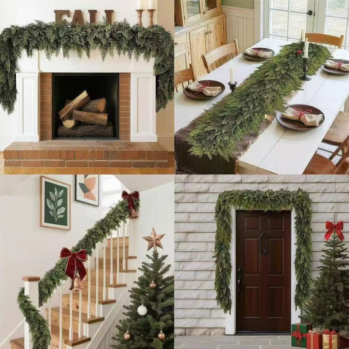 Classic Green Pine Christmas Garland