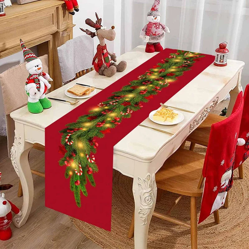 Merry Christmas Patterned Table Runner