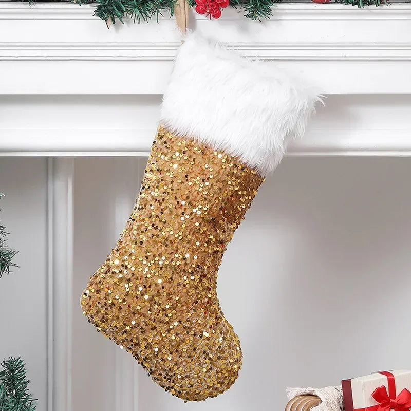 Flip-Sequin Christmas Stockings