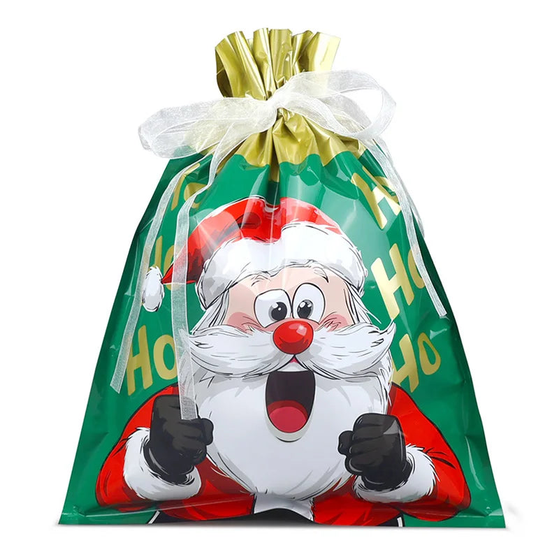 Christmas Drawstring Gift Bags — Pack of 20