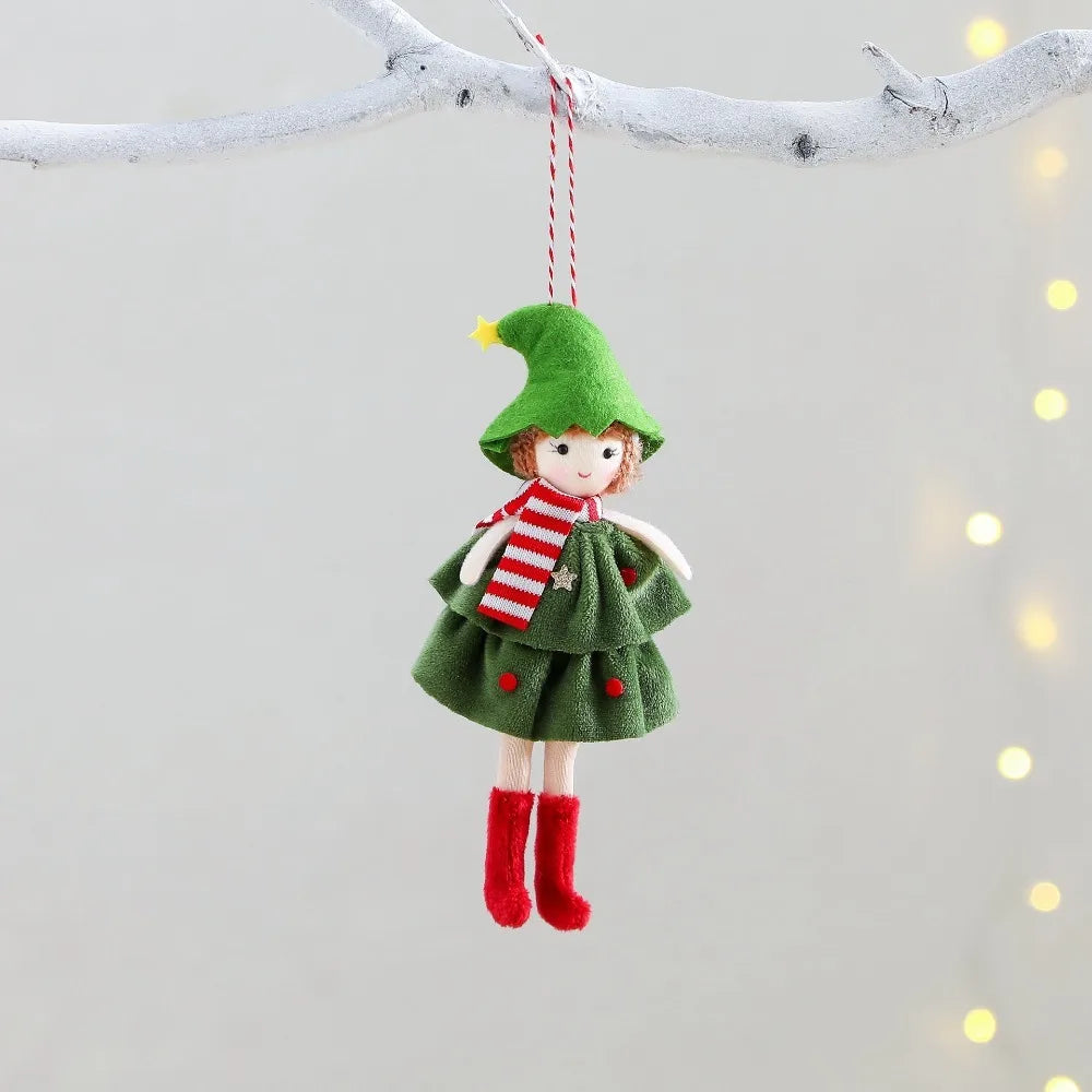Tiered-Skirt Angel Ornaments — Set of 3
