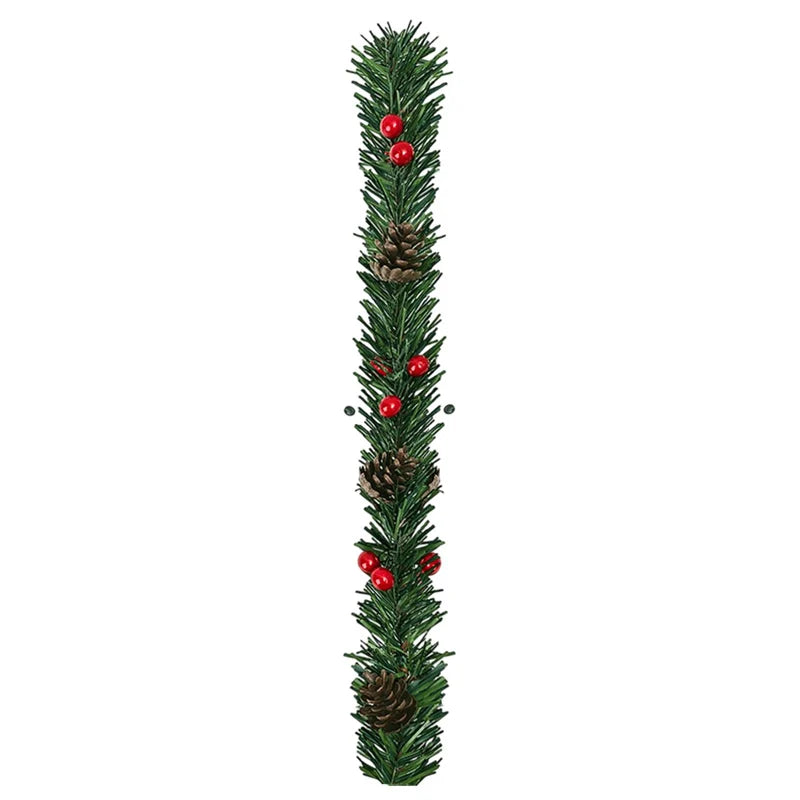 Pinecone & Red Berry Christmas Garland