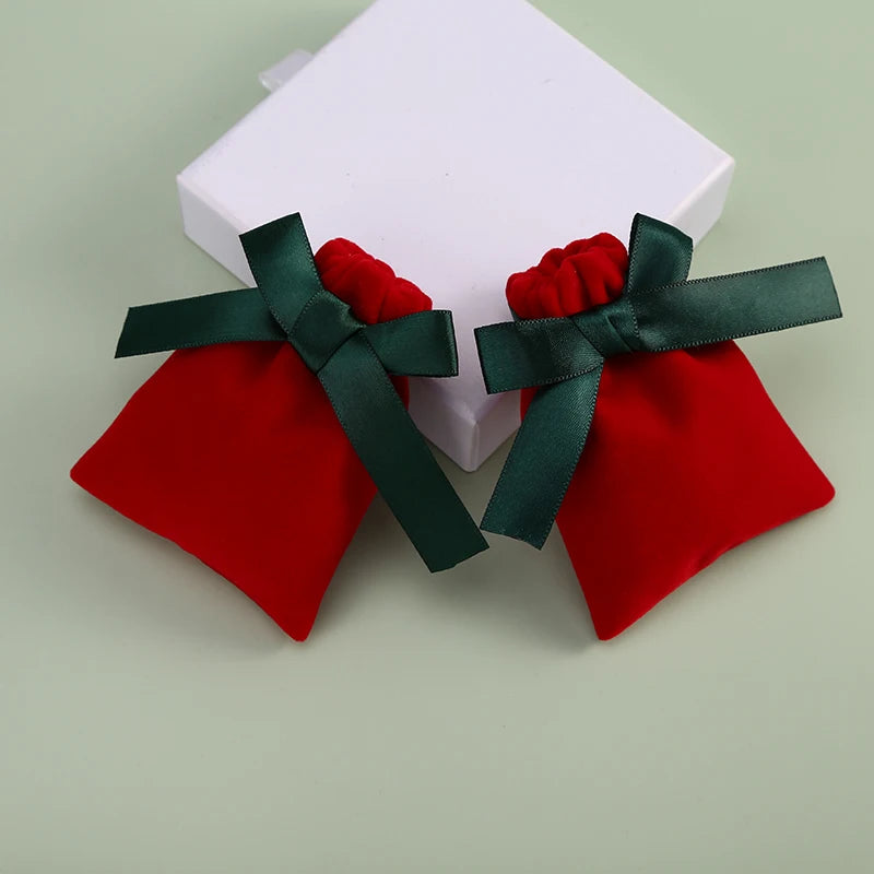 Red Velvet Gift Pouches — Pack of 10