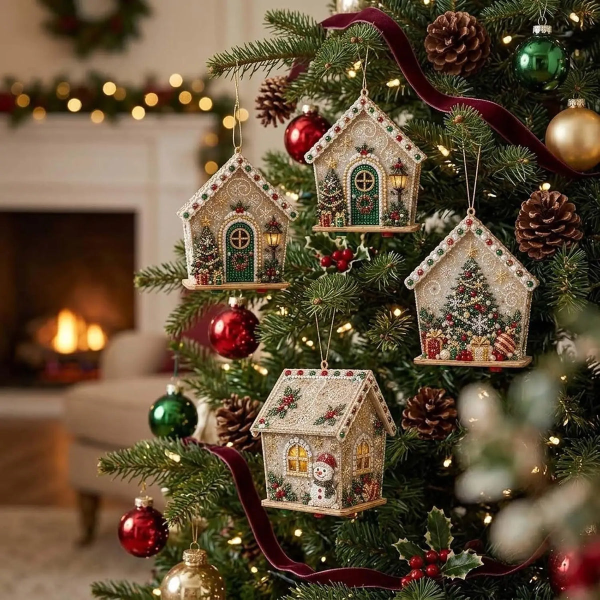 Pearl Art Christmas Ornament Kit