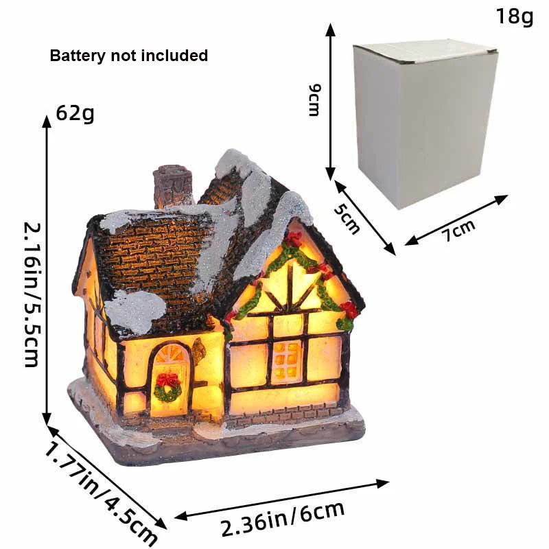Christmas Village House Figurines