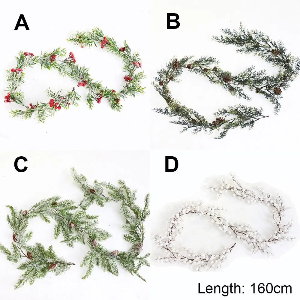 Berry and Pinecone Christmas Garland