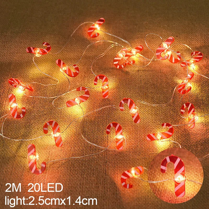 Christmas Character & Snowflake String Lights