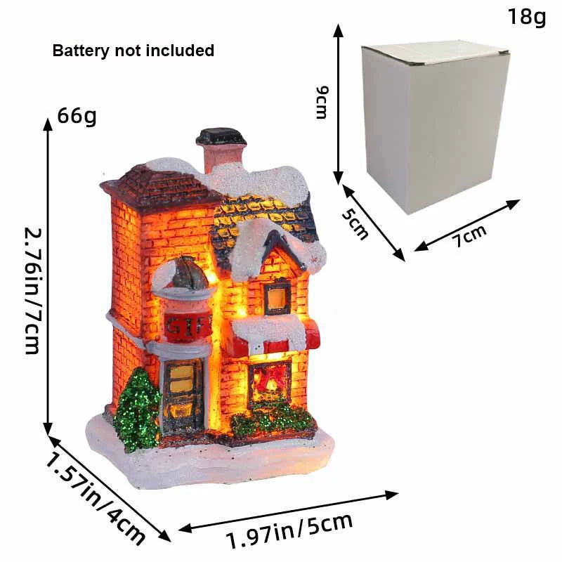 Christmas Village House Figurines