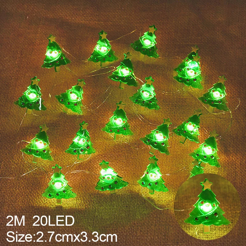 Christmas Character & Snowflake String Lights