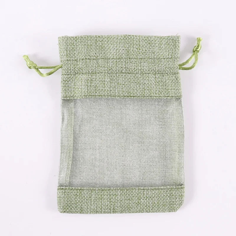 Windowed Drawstring Gift Bags