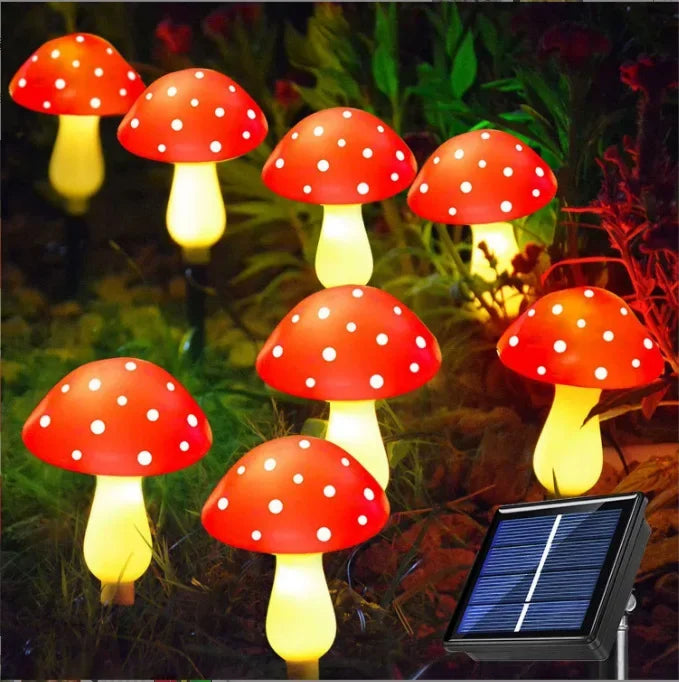 Solar Mushroom Garden Lights