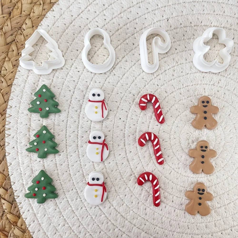 Christmas Tic-Tac-Toe Cookie Cutters — Set of 6