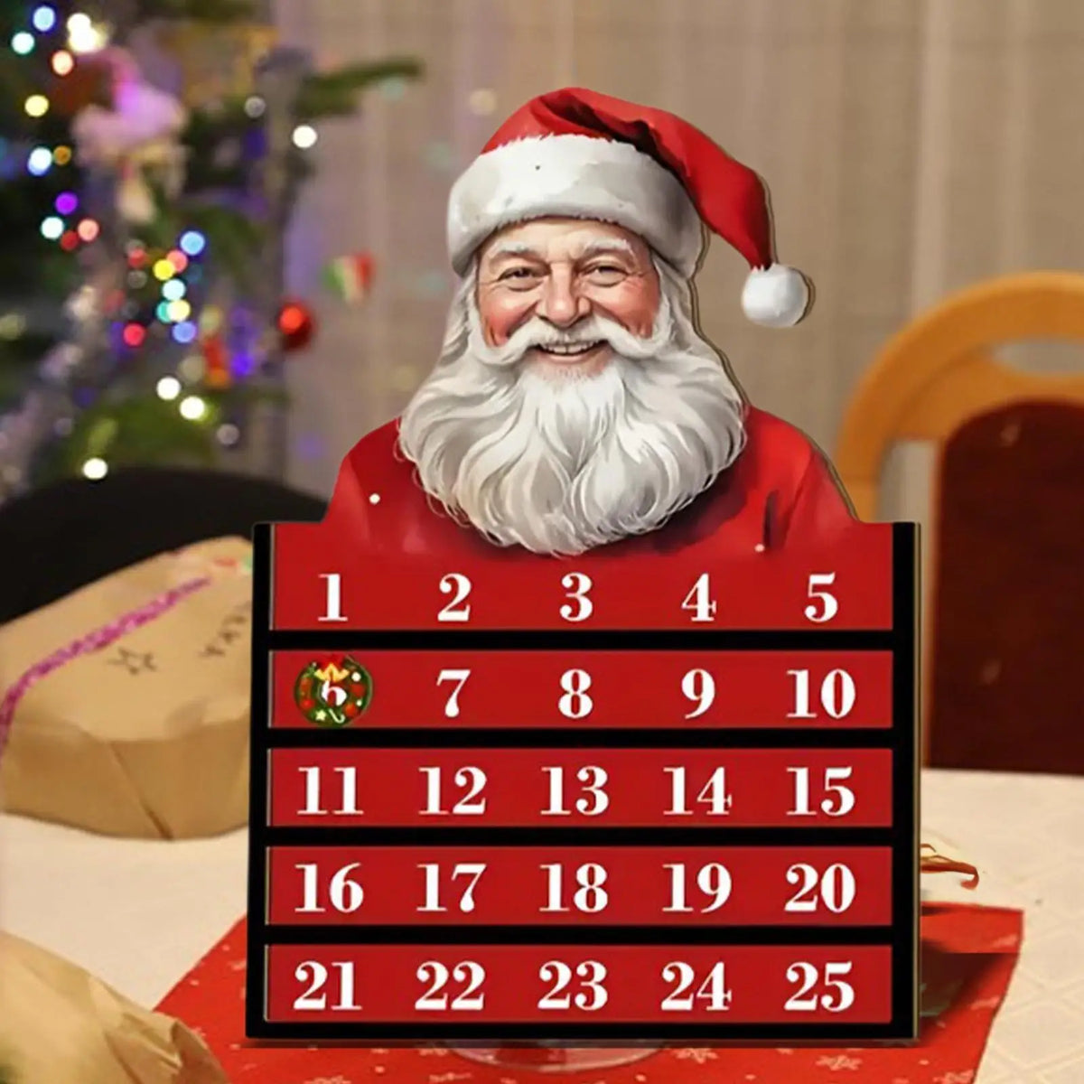 Snowman Wooden Christmas Countdown