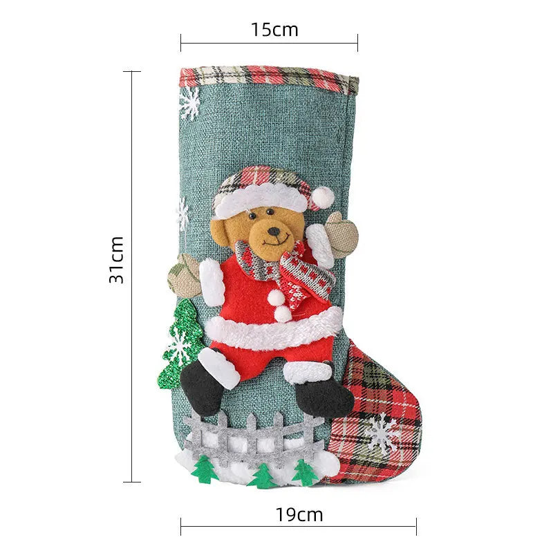 Drawstring Christmas Stocking Gift Bag