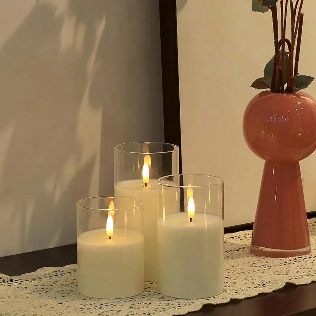 Acrylic-Style Flameless LED Candle