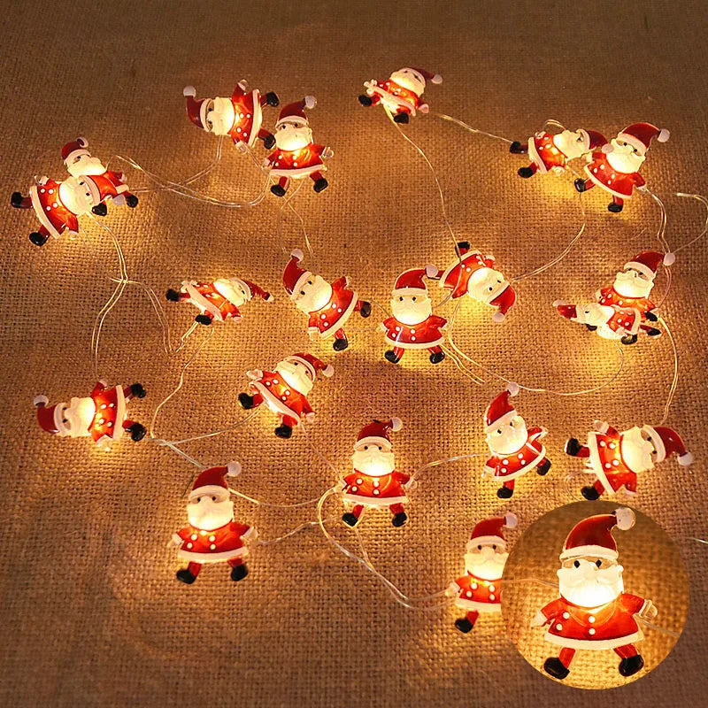 Christmas Character & Snowflake String Lights