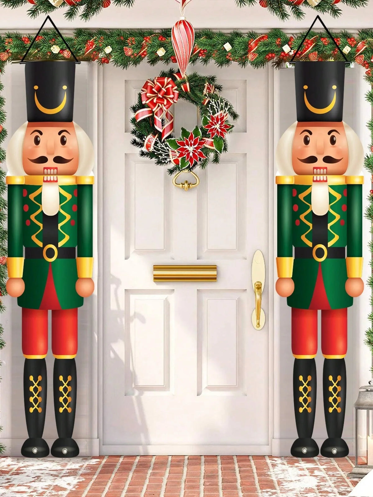 Nutcracker Christmas Porch Banner