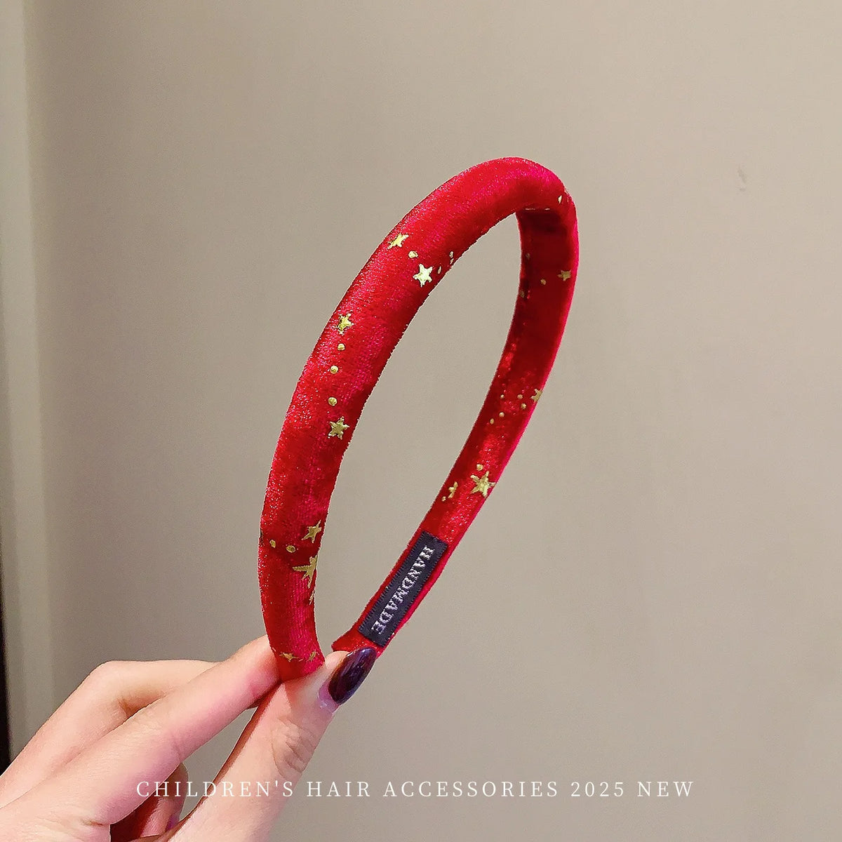 Wine-Red Holiday Headbands