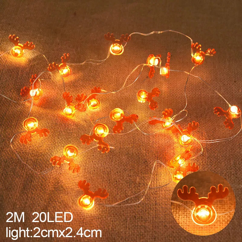 Christmas Character & Snowflake String Lights