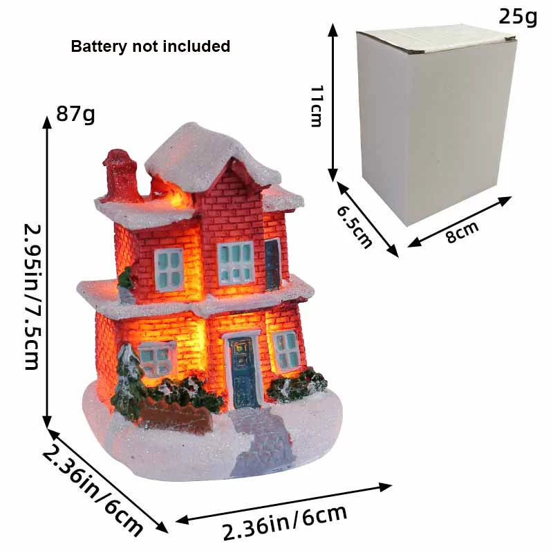 Christmas Village House Figurines